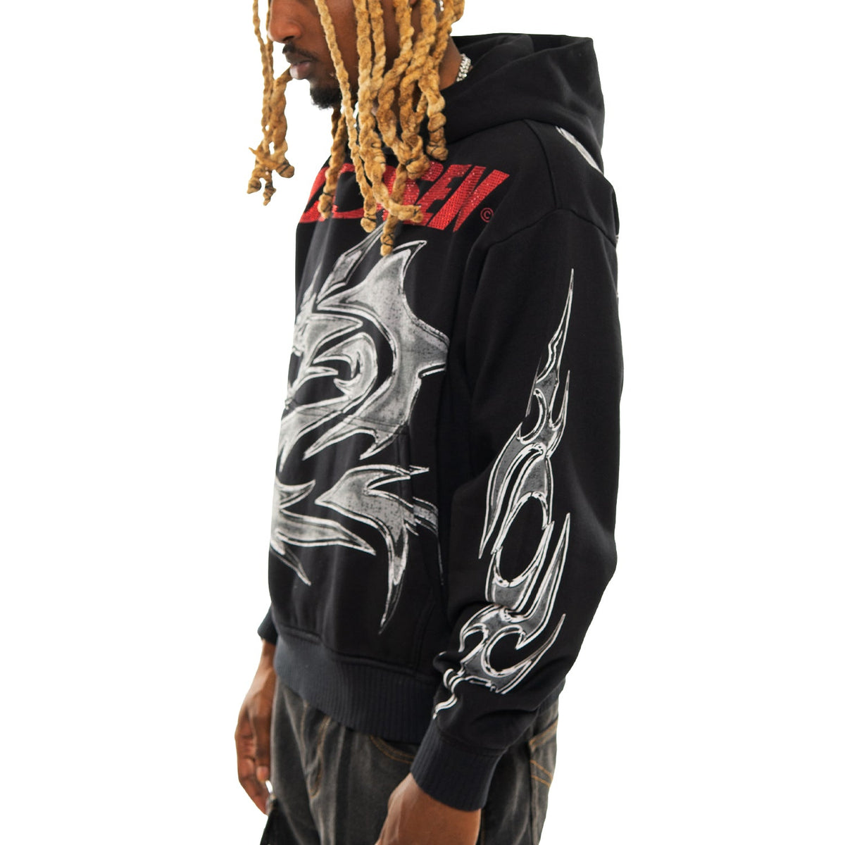 Chosen records oversized pull-over hoodie by Chosen, view 5