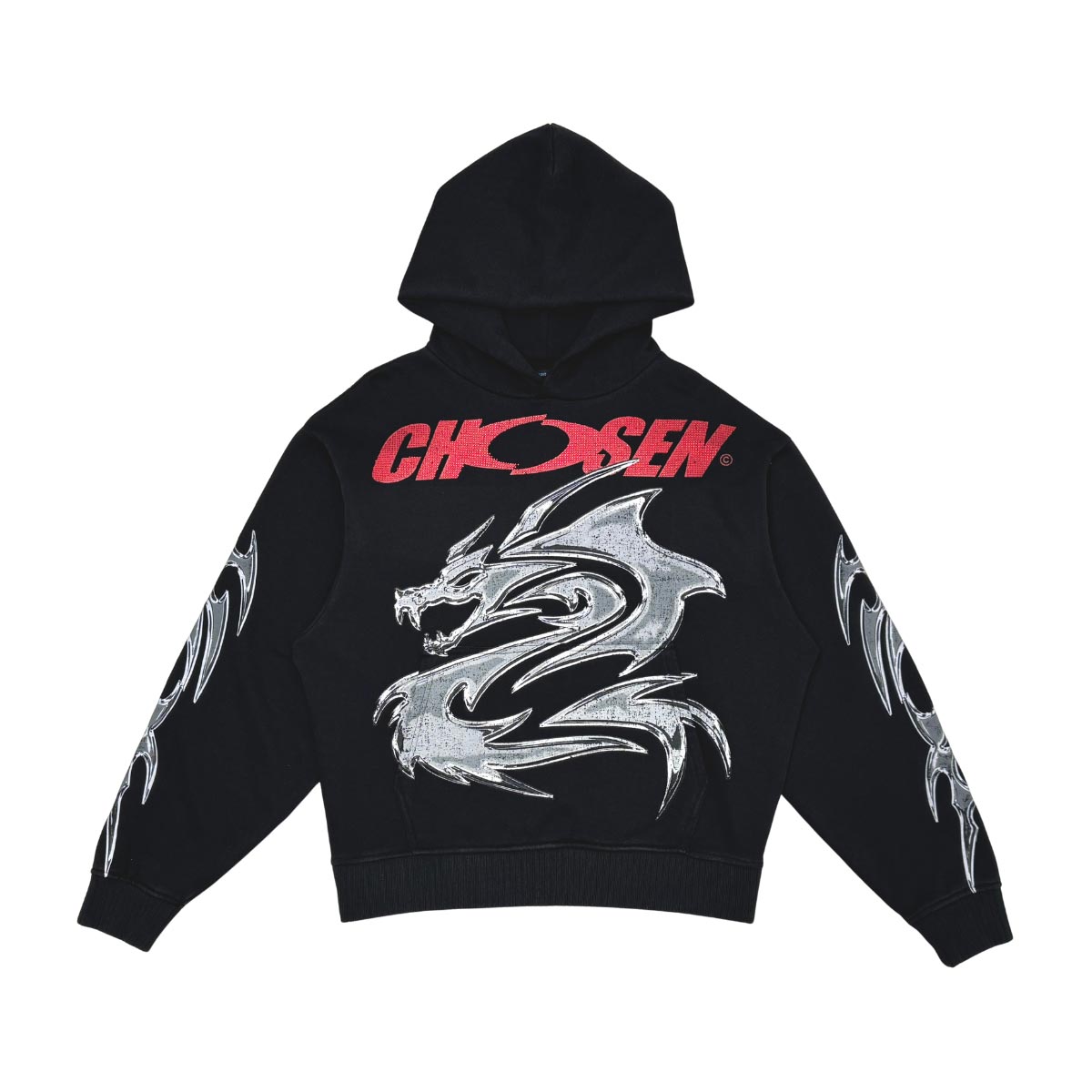 Chosen records oversized pull-over hoodie by Chosen, view 1