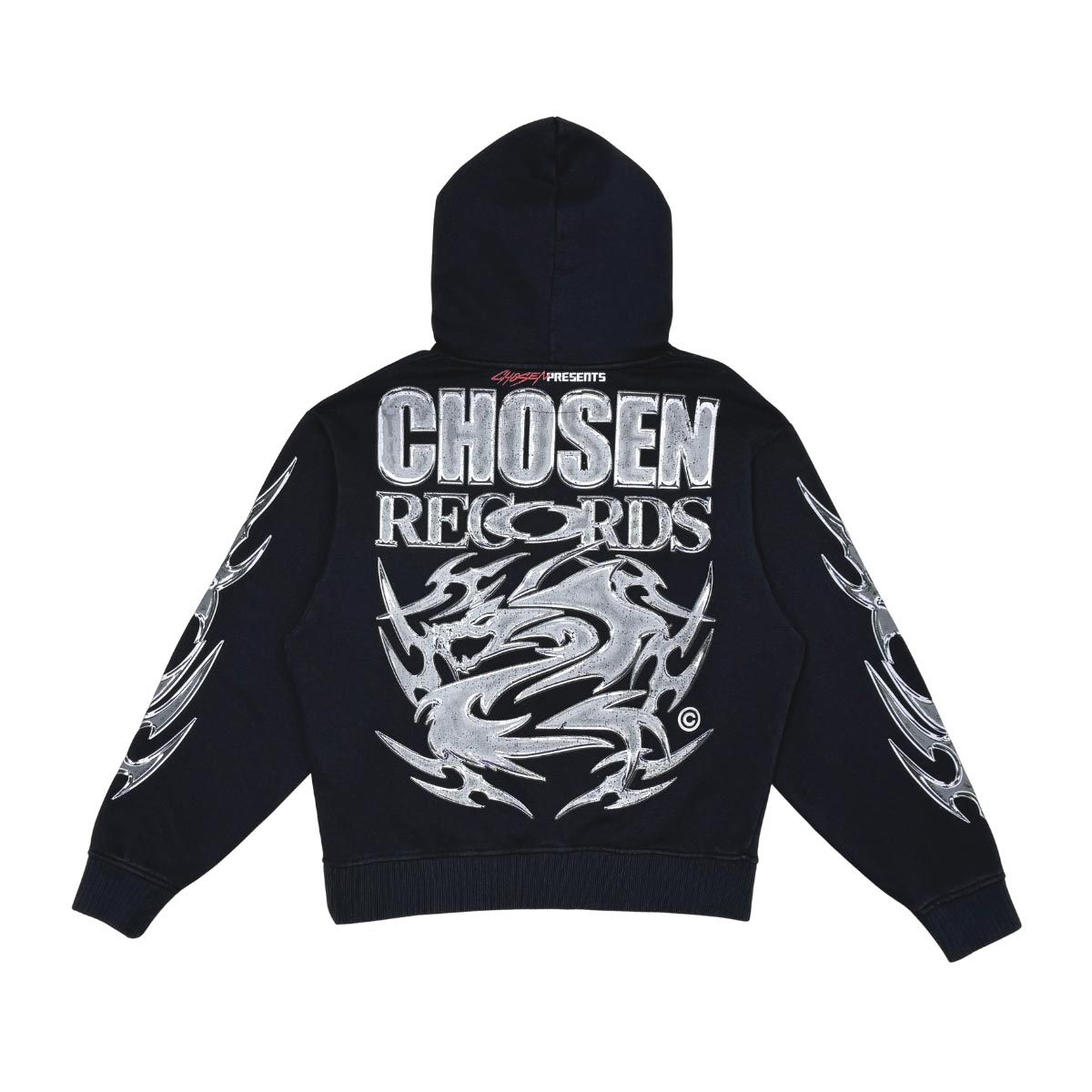 Chosen records oversized pull-over hoodie by Chosen, view 7