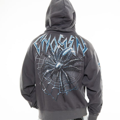 Spider oversized full zip hoodie By Chosen-2