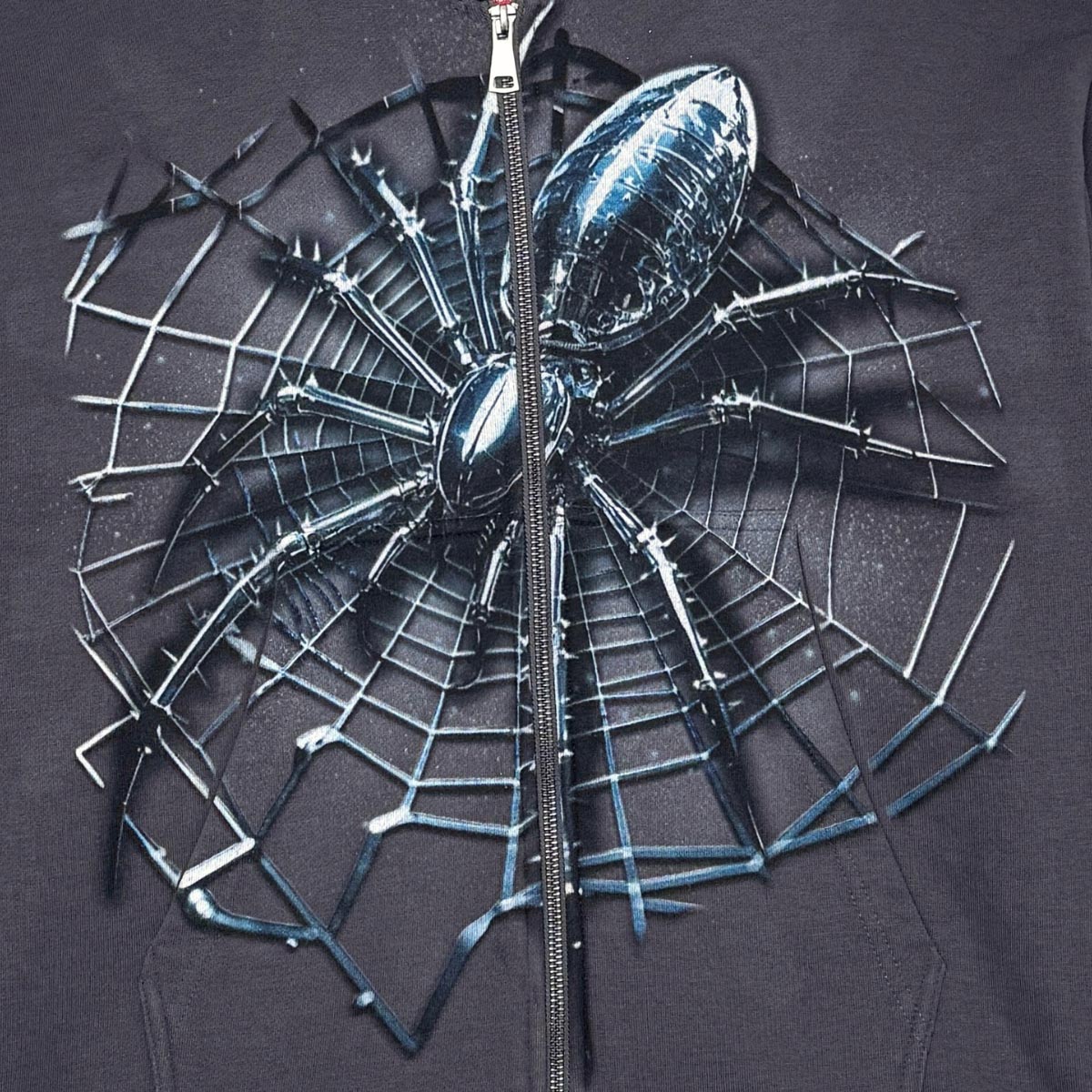 Spider oversized full zip hoodie by Chosen, view 5
