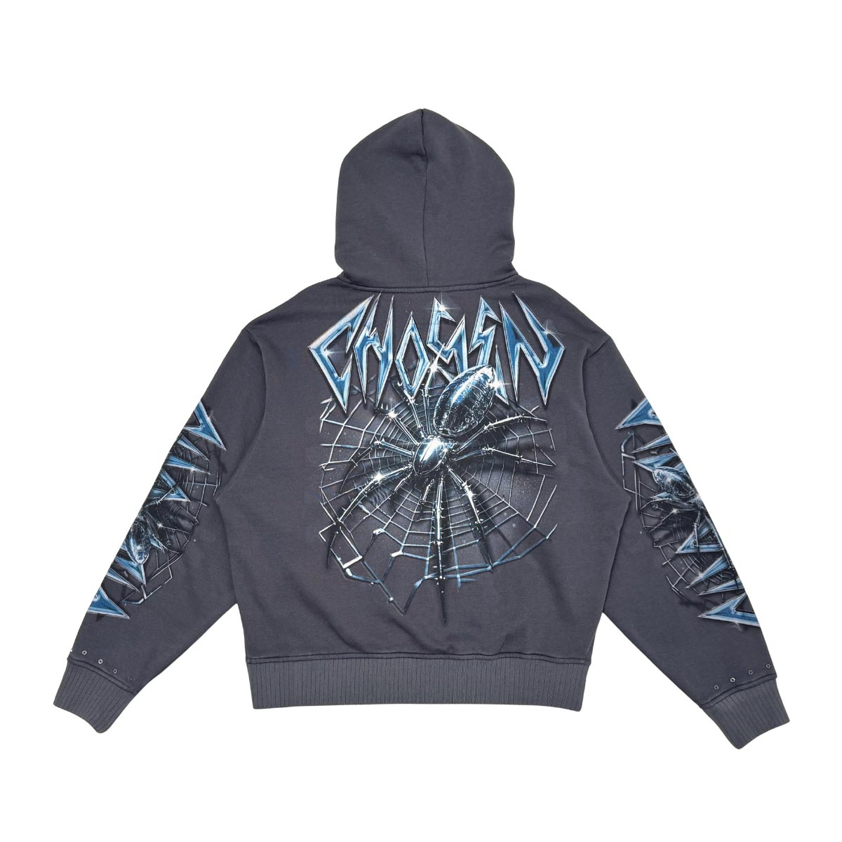 Spider oversized full zip hoodie by Chosen, view 6