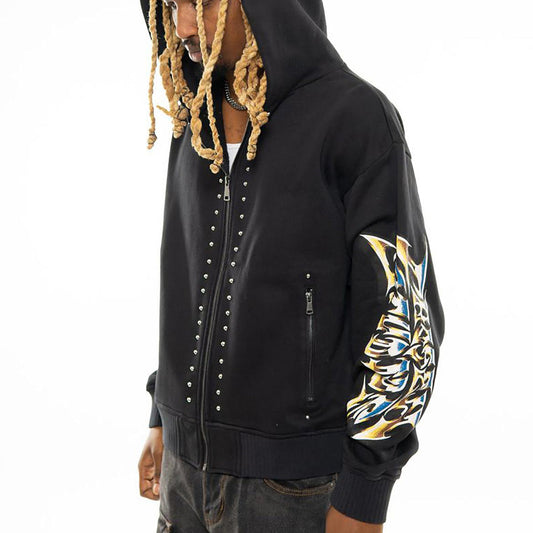 Chosen studios oversized full zip hoodie Black by Chosen - 1