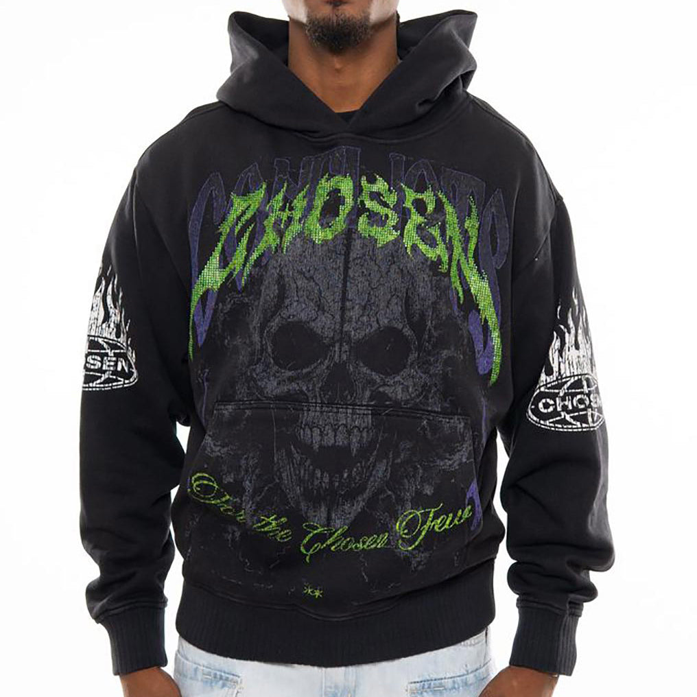 Conflicts oversized pull-over hoodie by Chosen, view 1