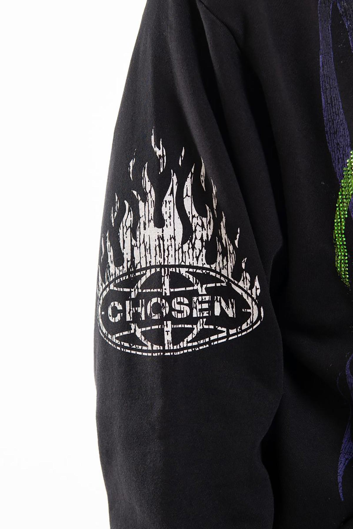 Conflicts oversized pull-over hoodie by Chosen, view 5