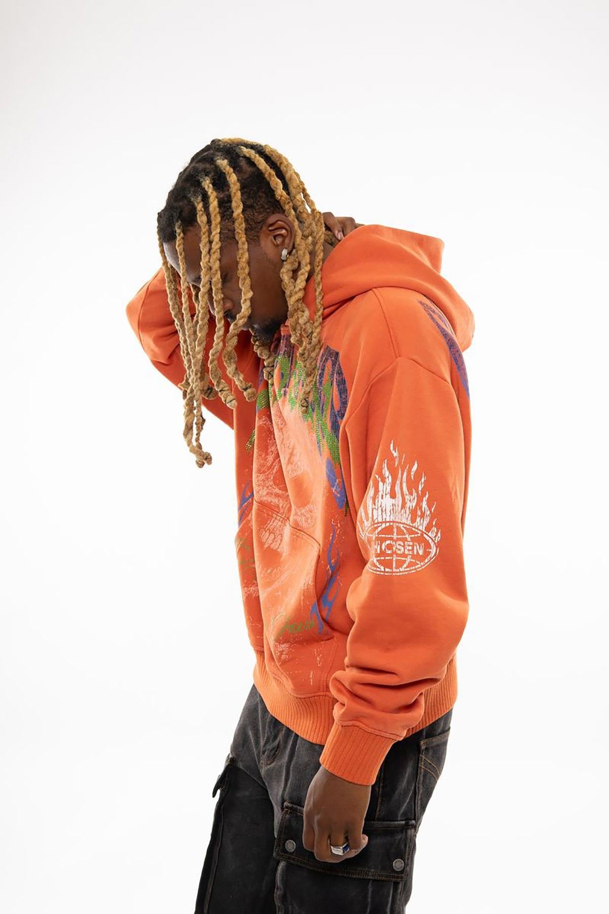Conflicts oversized pull-over hoodie by Chosen, view 7