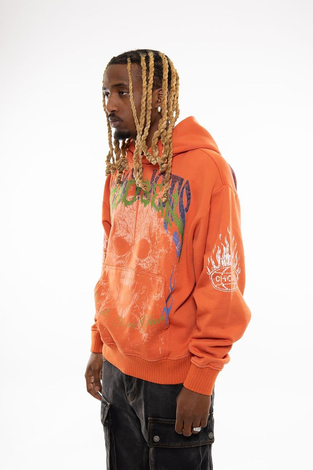 Conflicts oversized pull-over hoodie by Chosen, view 8