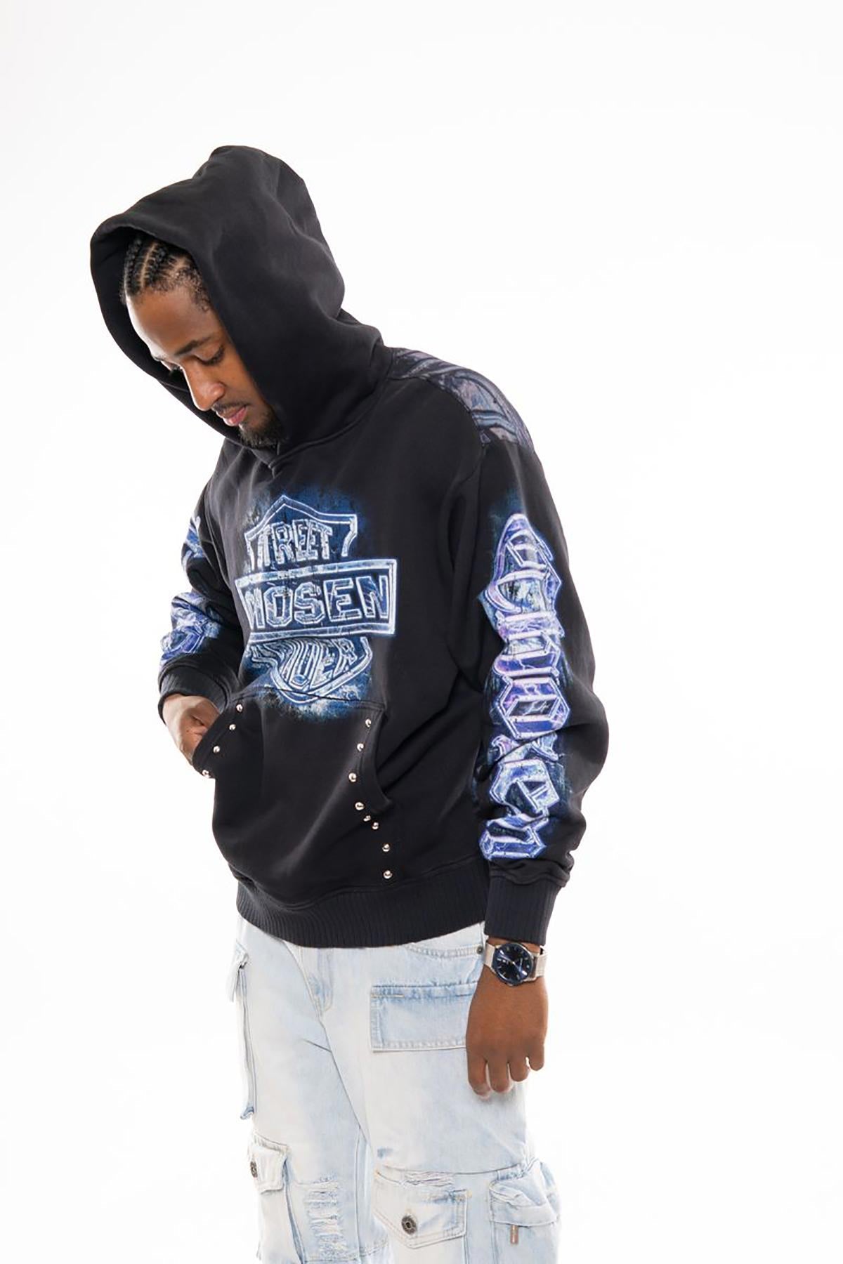 Street rider oversized pull-over hoodie