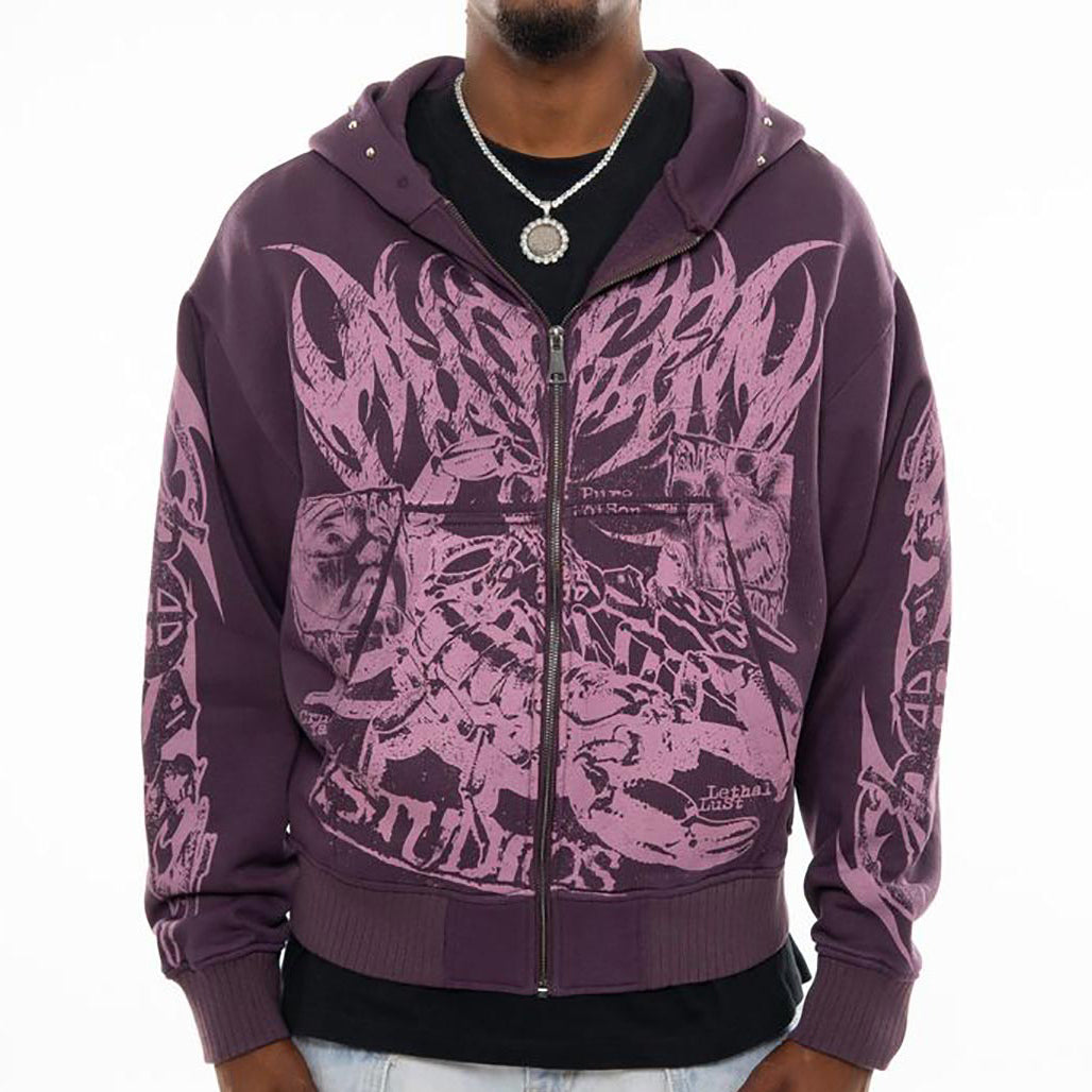 Scorpion oversized full zip hoodie by Chosen, view 6