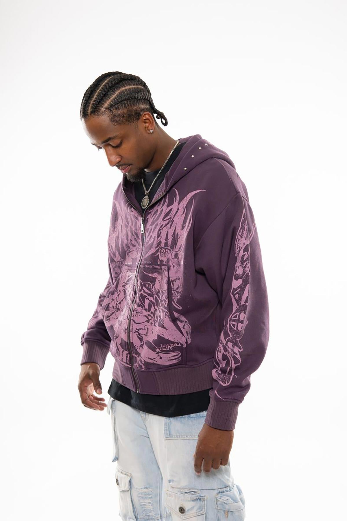 Scorpion oversized full zip hoodie by Chosen, view 8