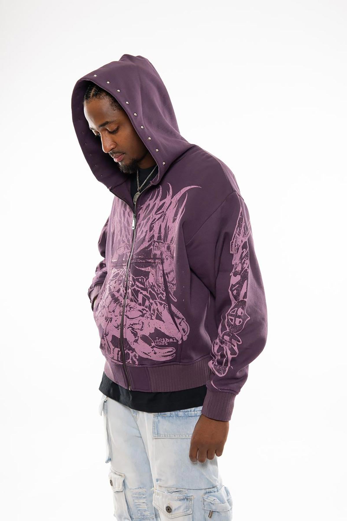 Scorpion oversized full zip hoodie by Chosen, view 9