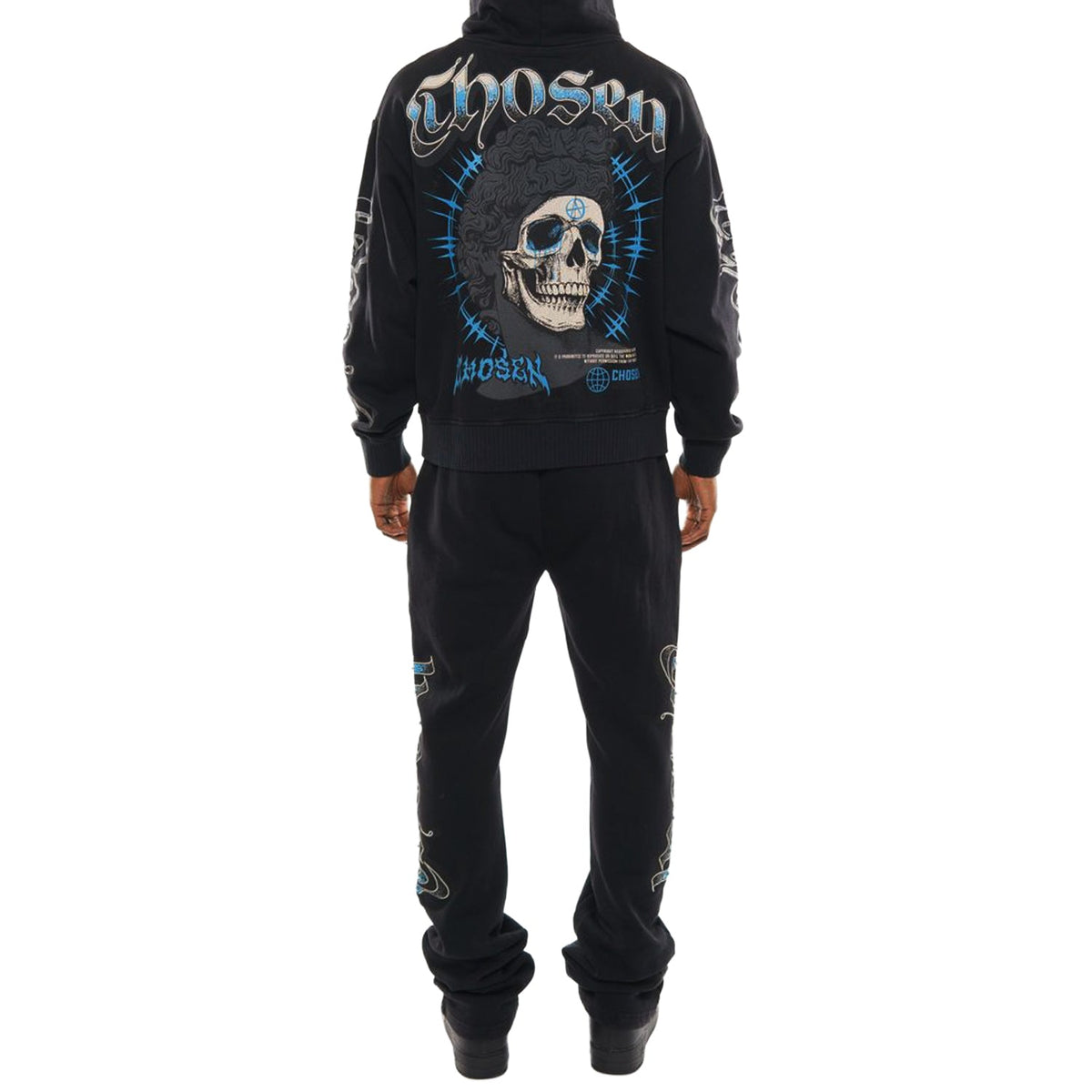 Anarchy oversized full zip hoodie set by Chosen, view 3