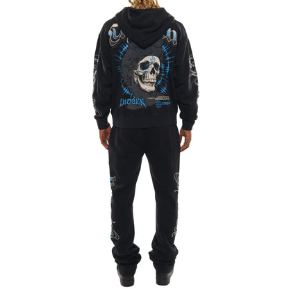 Anarchy oversized full zip hoodie set By Chosen-4