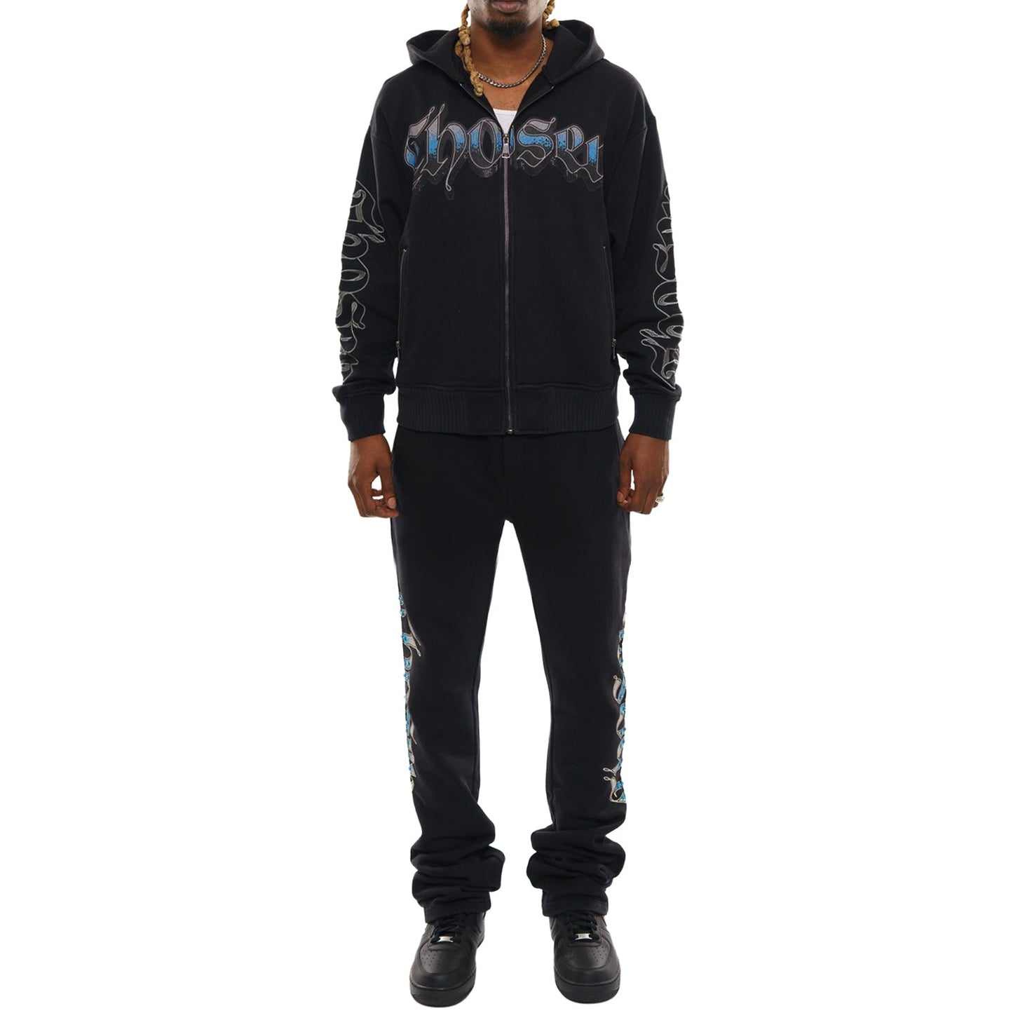 Anarchy oversized full zip hoodie set By Chosen-1