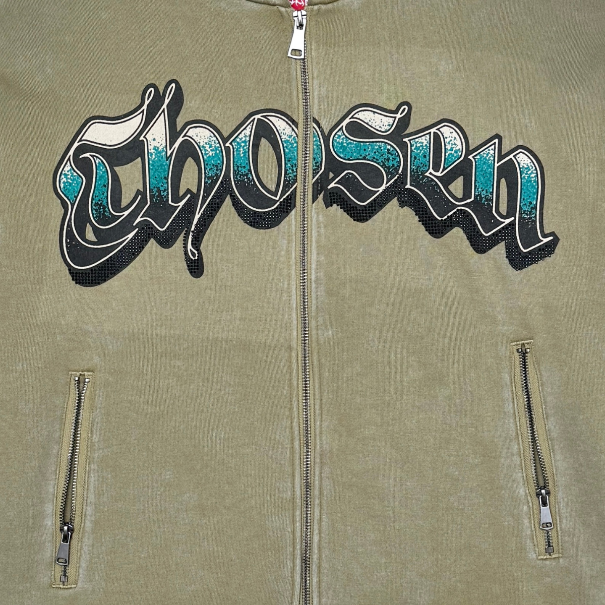 Anarchy oversized full zip hoodie by Chosen, view 6