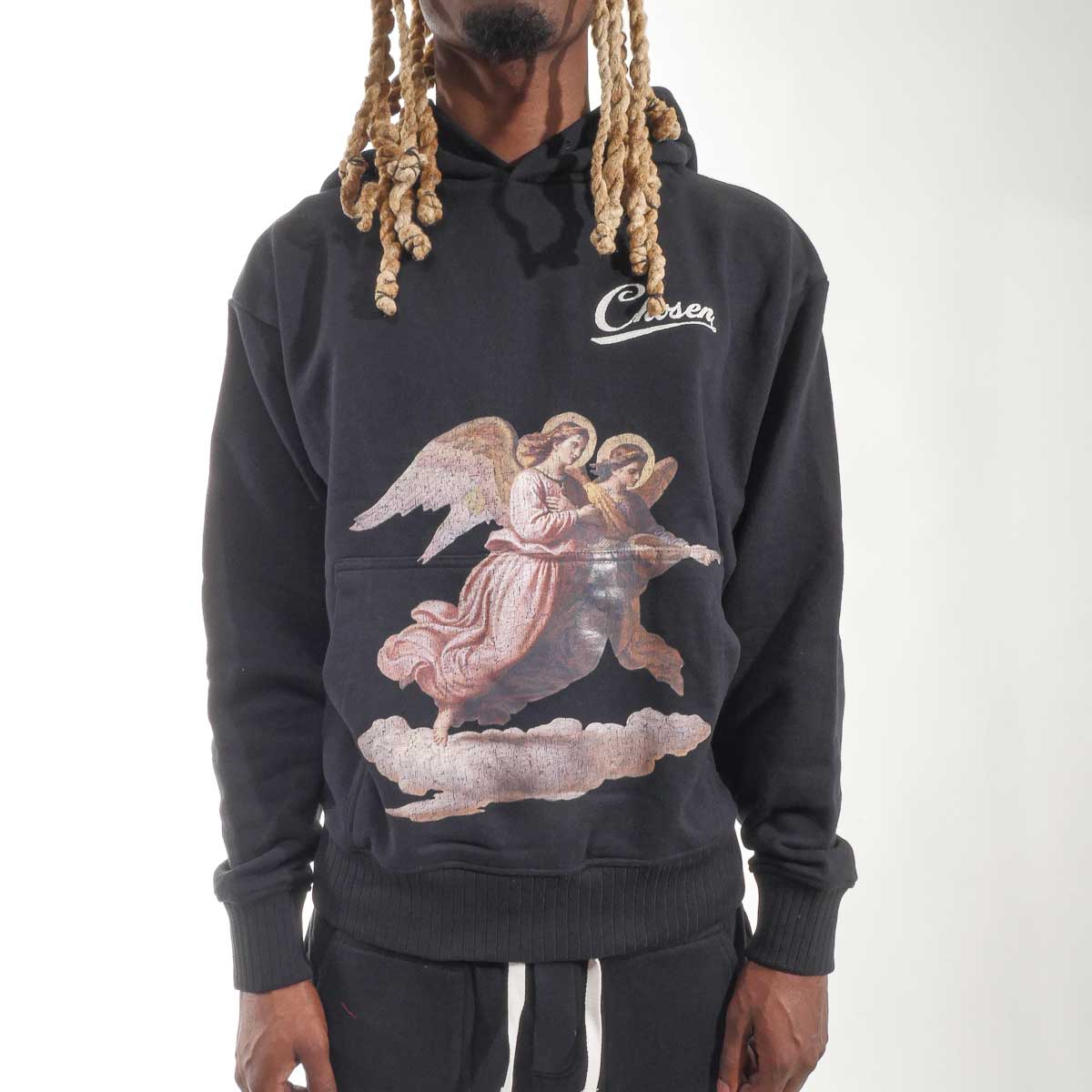 The Angel Of The Lord Pull-Over Hoodie Black by Chosen - 3