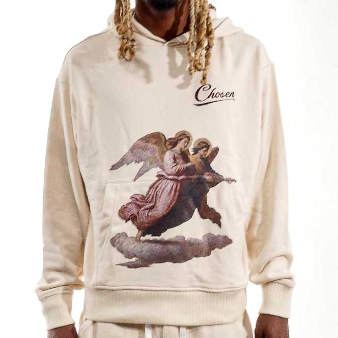 The Angel Of The Lord Pull-Over Hoodie Bone by Chosen - 1