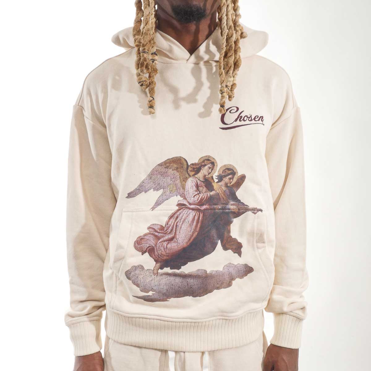 The Angel Of The Lord Pull-Over Hoodie Bone by Chosen - 3