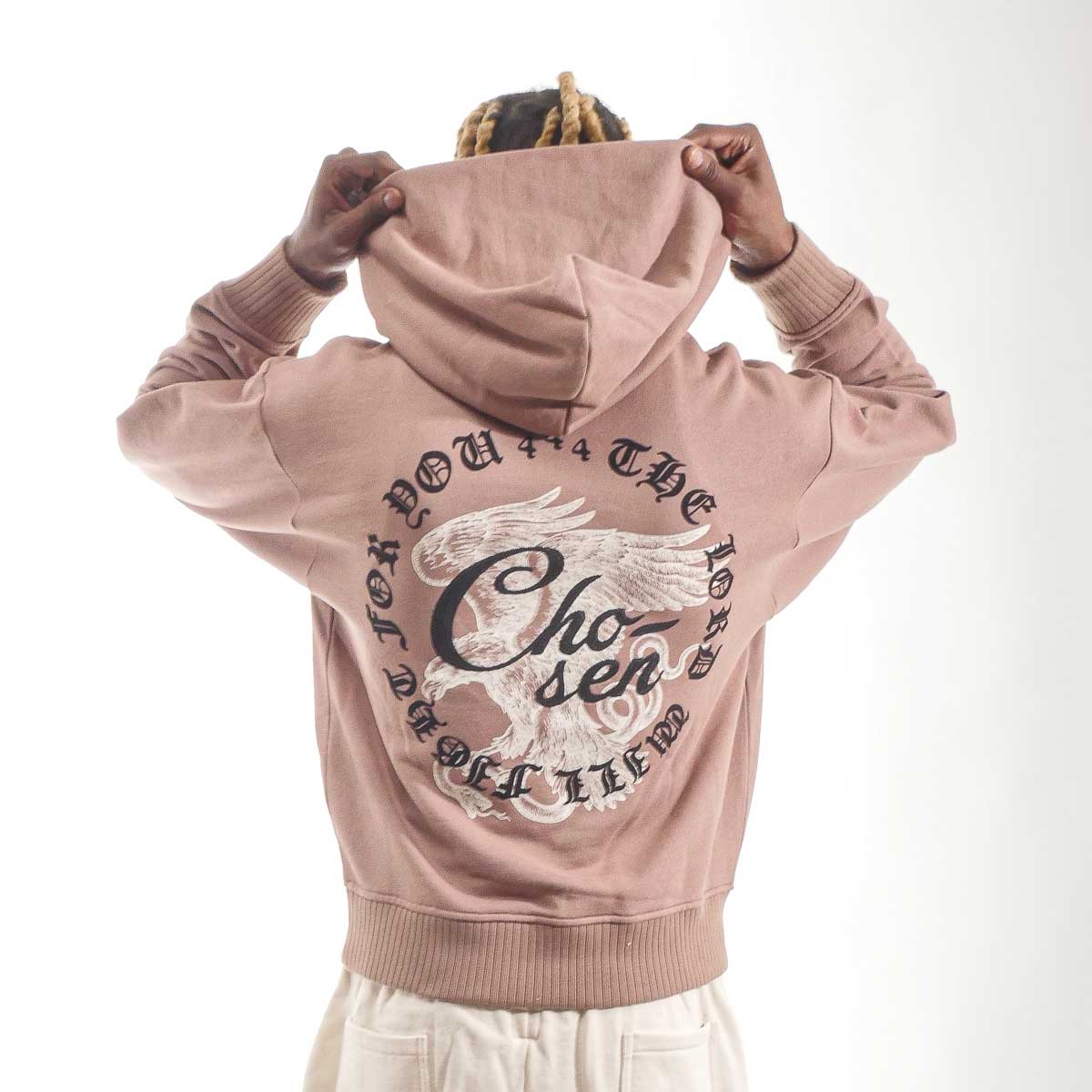 Eagle Pull-Over Hoodie Taupe by Chosen - 3