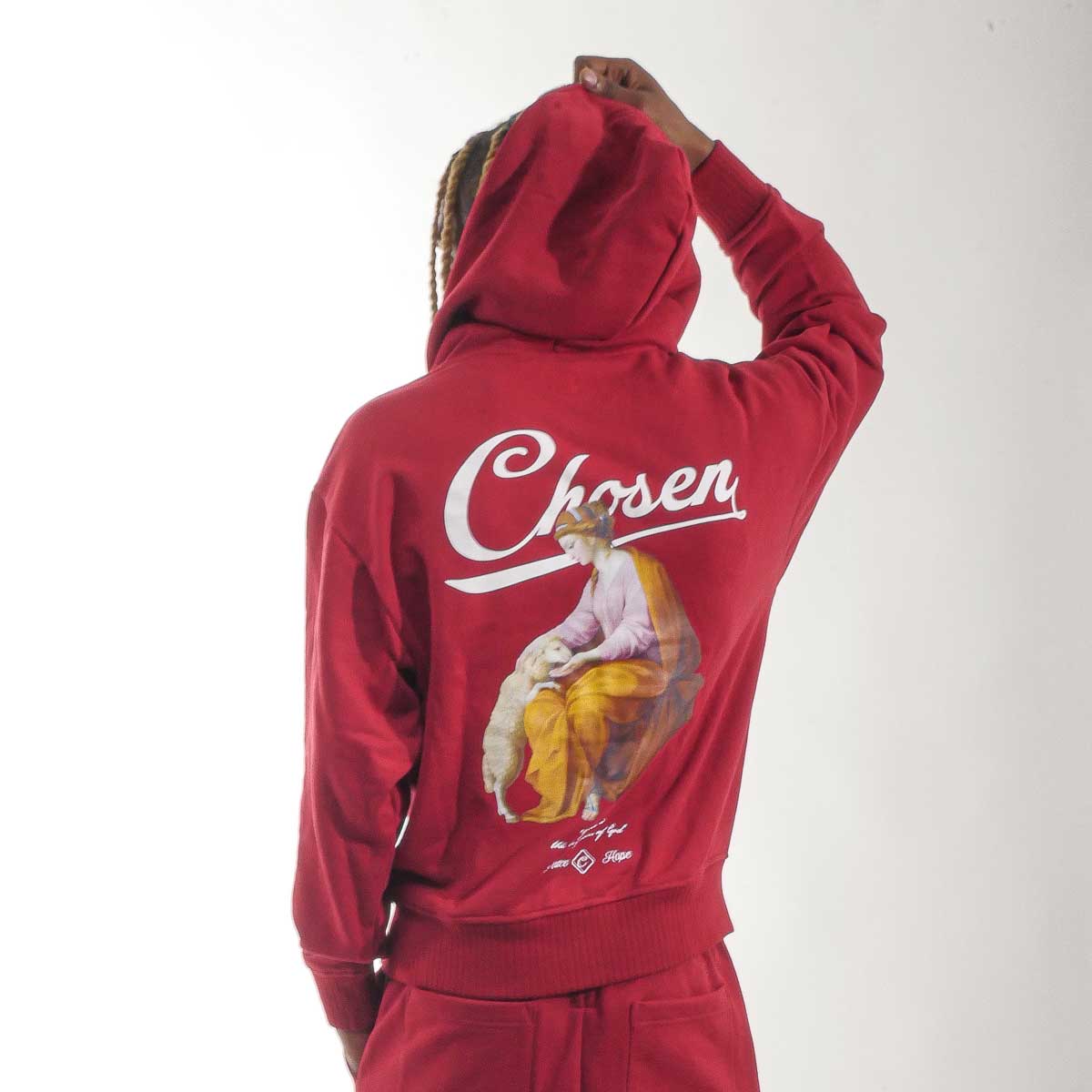 Chosen Lamb Zip Hoodie Rosewood by Chosen - 2