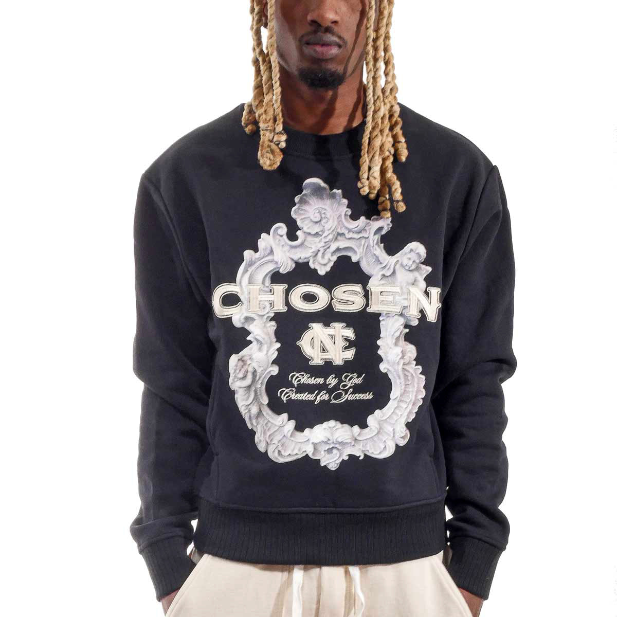 Pocketed Washed Frame Crew Black by Chosen - 1