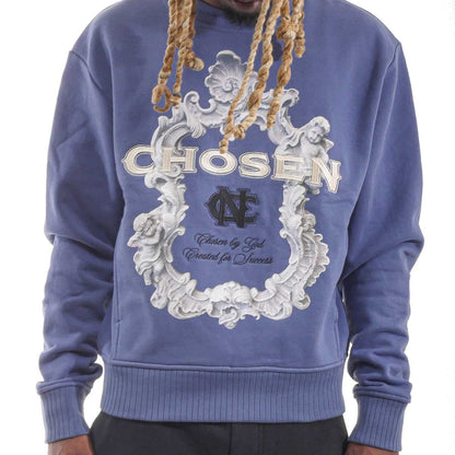 Pocketed Washed Frame Crew Blue Grey by Chosen - 1