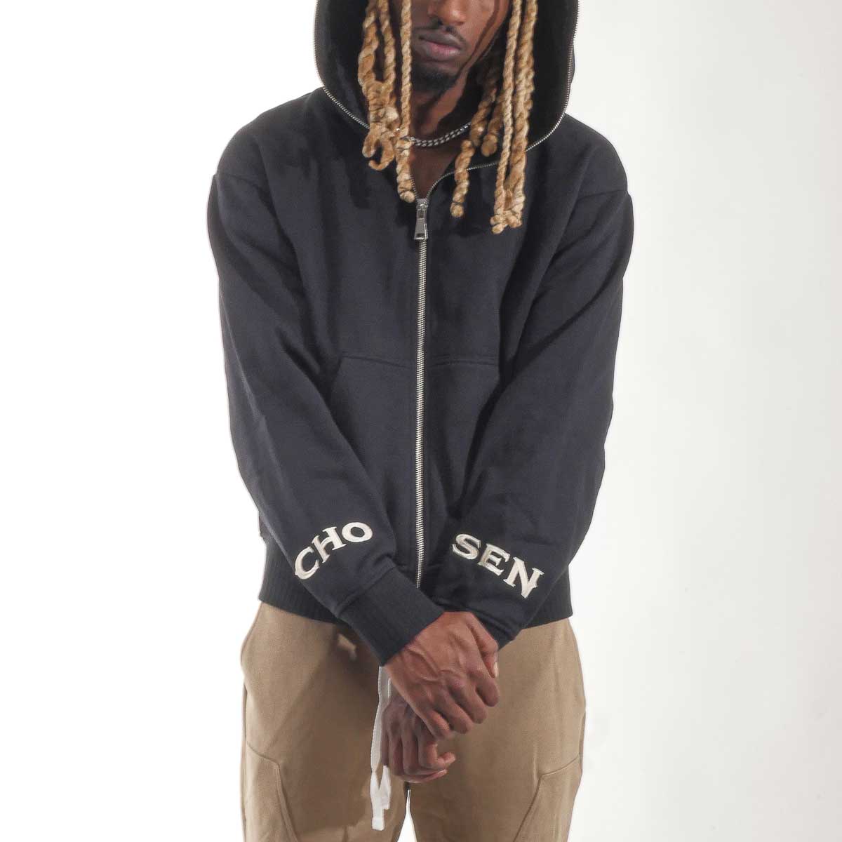 Washed Full-Zip Hoodie Black by Chosen - 5