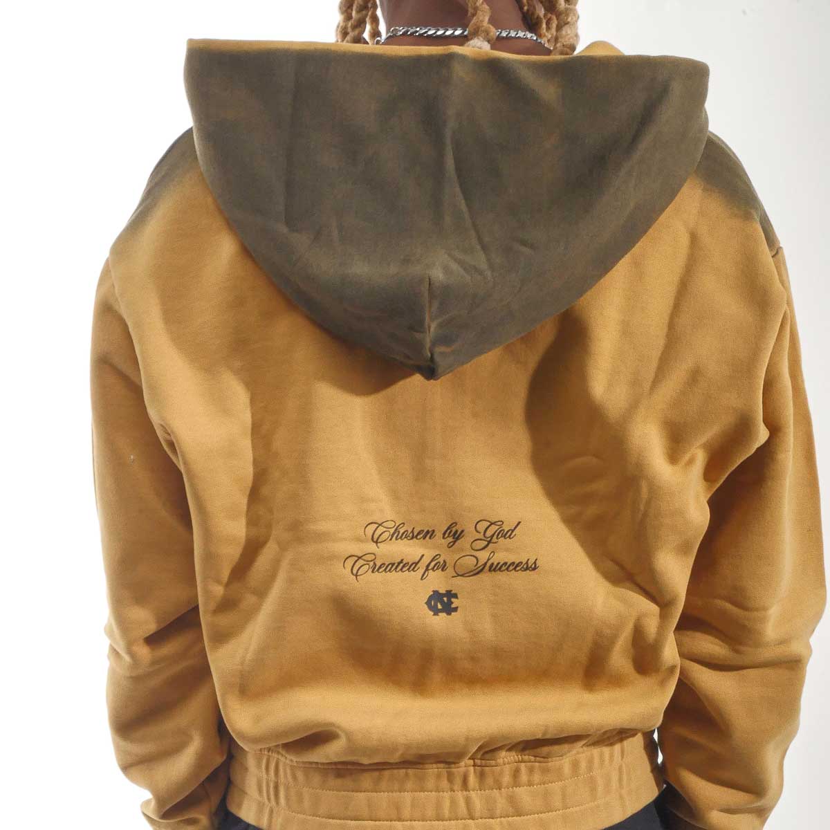 Chosen Washed Full-Zip Hoodie Amber Gold by Chosen - 2