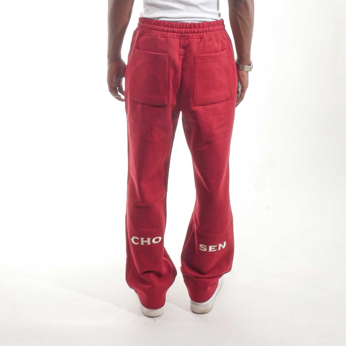 Washed Carpenter Sweatpants Rosewood by Chosen - 2