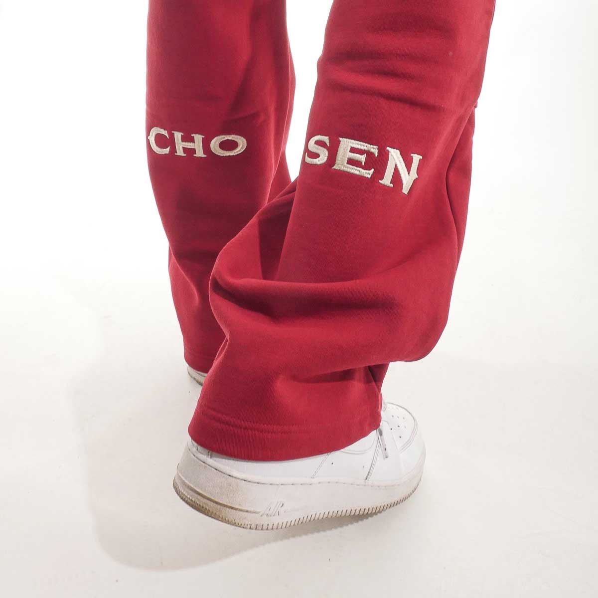 Washed Carpenter Sweatpants Rosewood by Chosen - 3