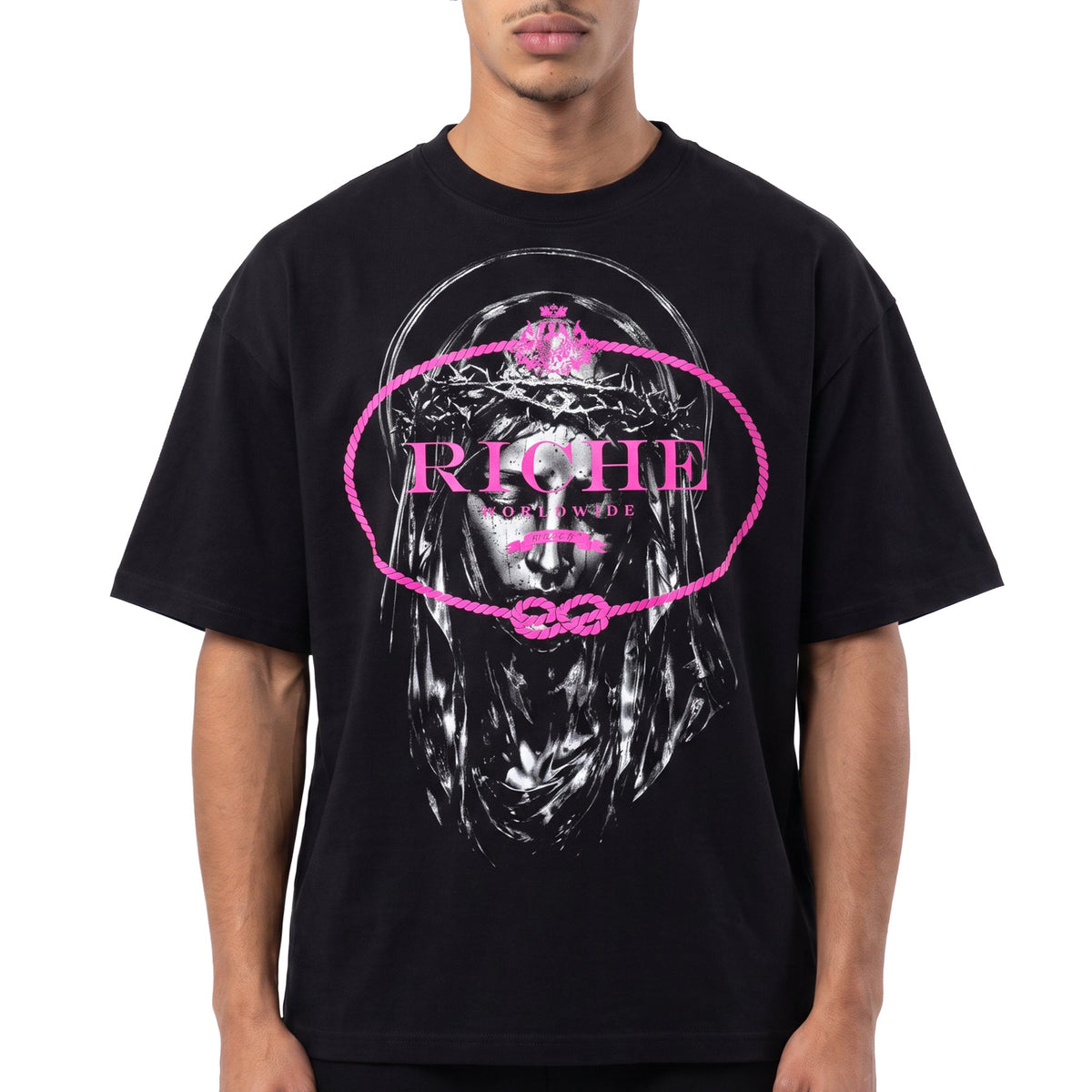Jeezus piece Sun Fade T-Shirt by Vie+Riche, view 1