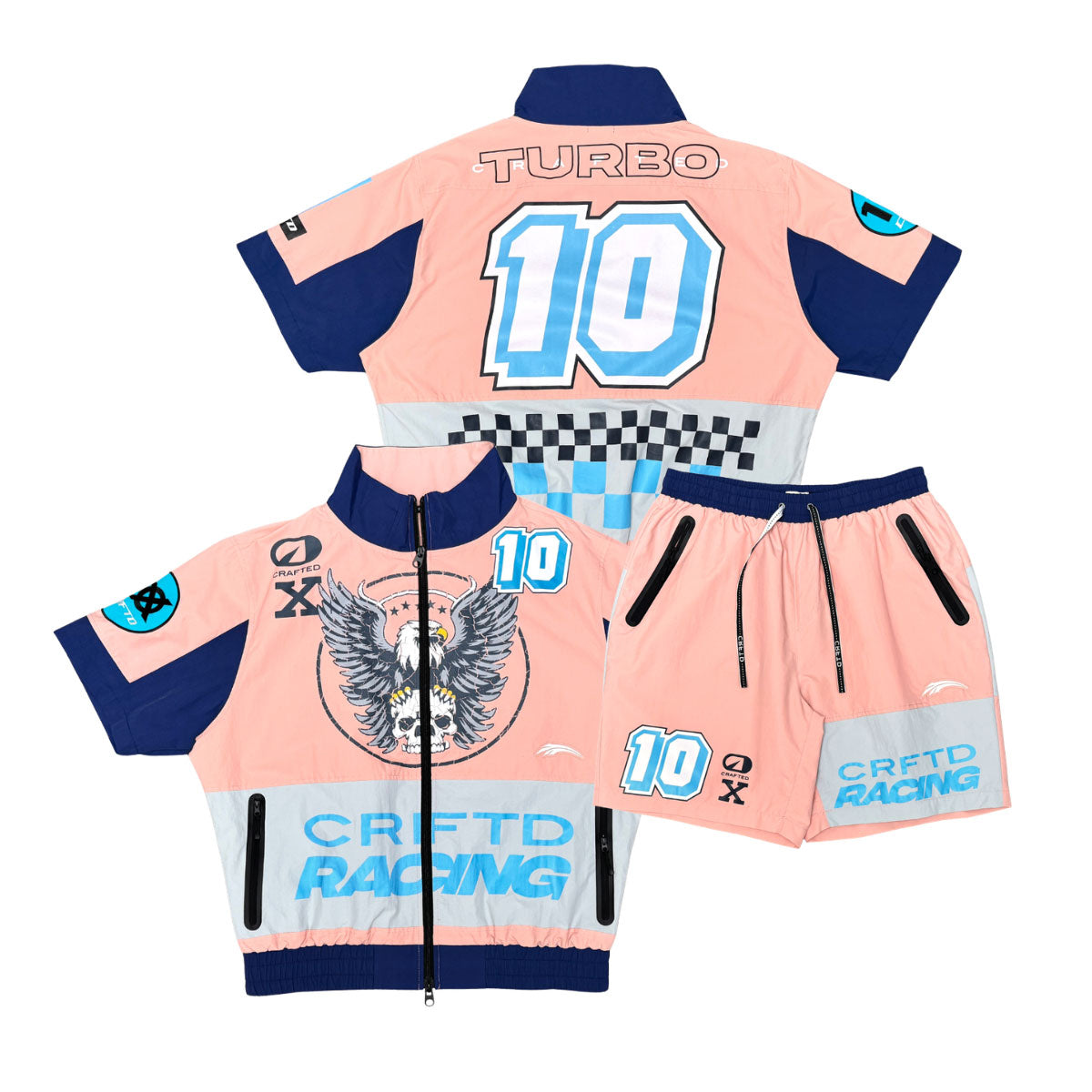 Turbo racing nylon short set by Crafted, view 9