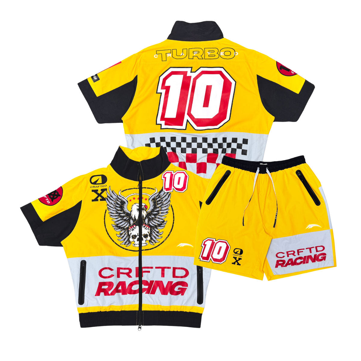 Turbo racing nylon short set by Crafted, view 18
