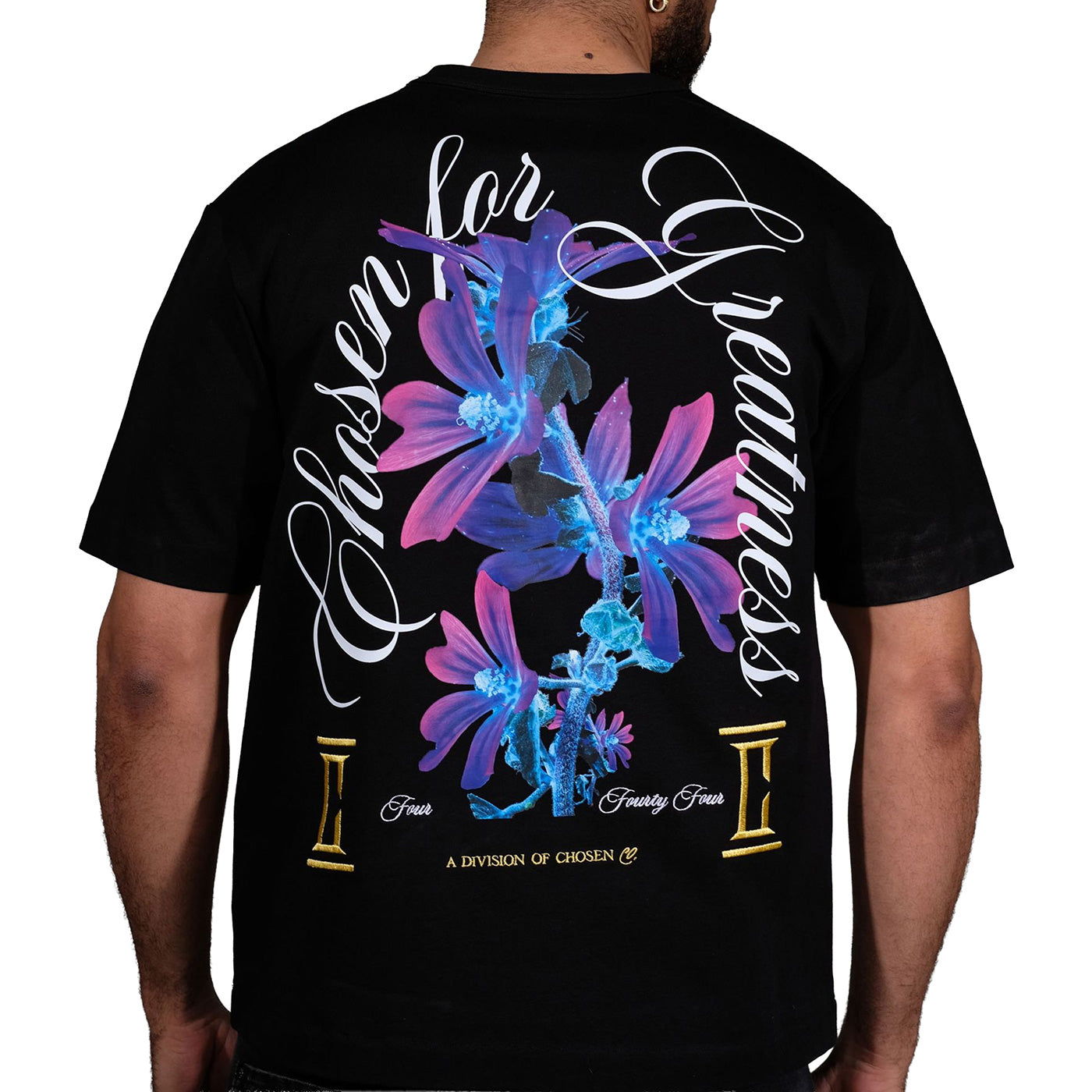 Faith flower tee Black by Chosen
 - 2