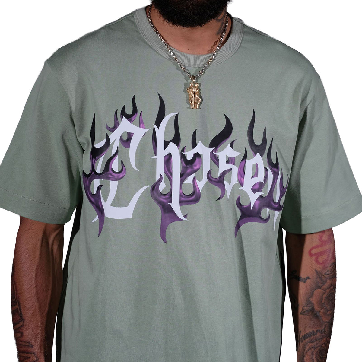 Chosen flames tee by Chosen, view 2