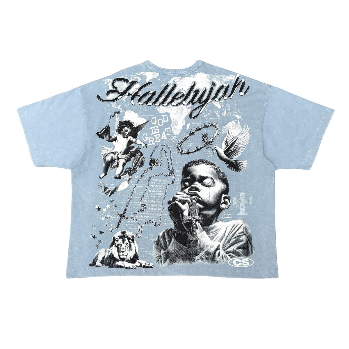 Praying Boy Vintage Graphic Tee by Chosen, view 11