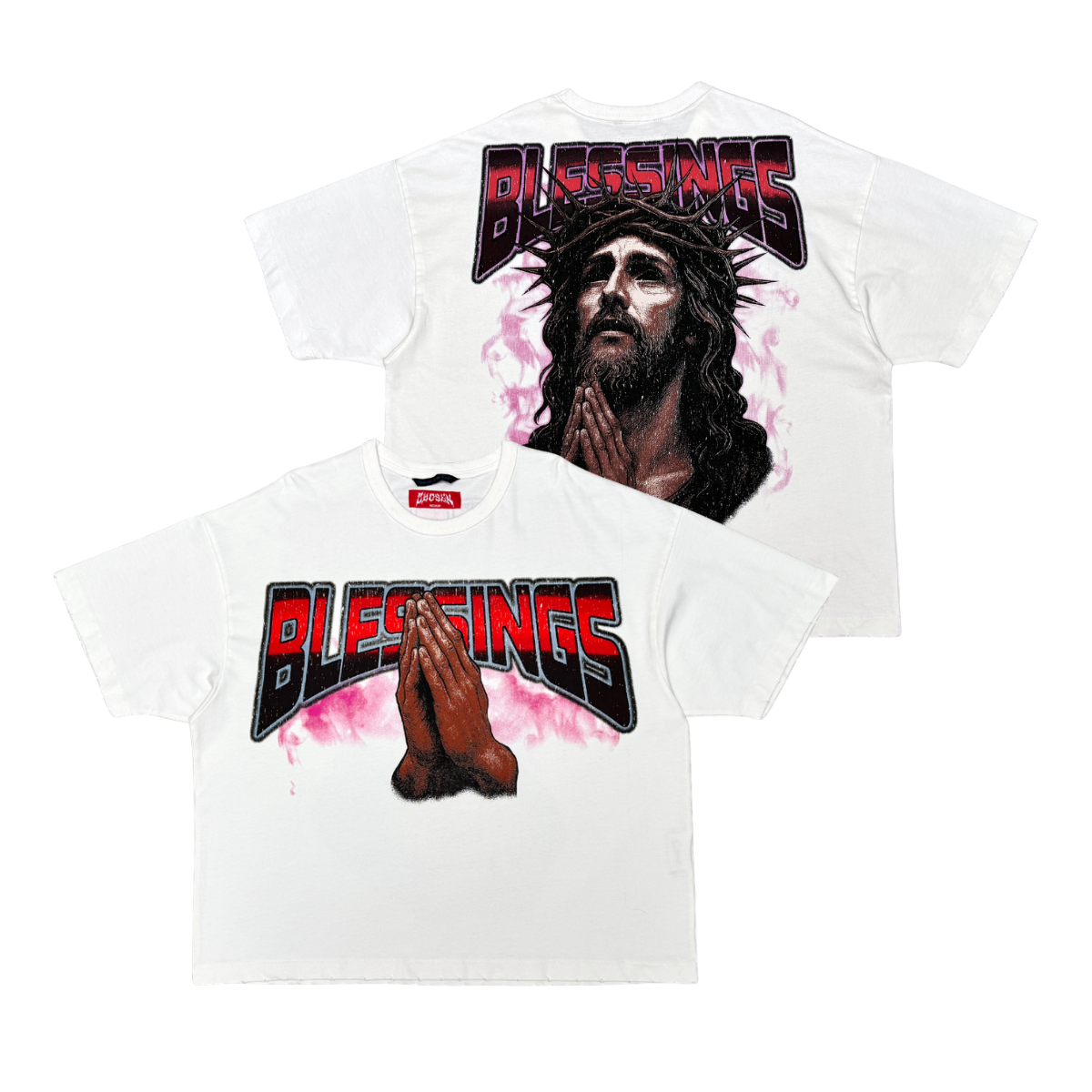 Blessings Praying Hands Tee by VIERICHEPARIS, view 12