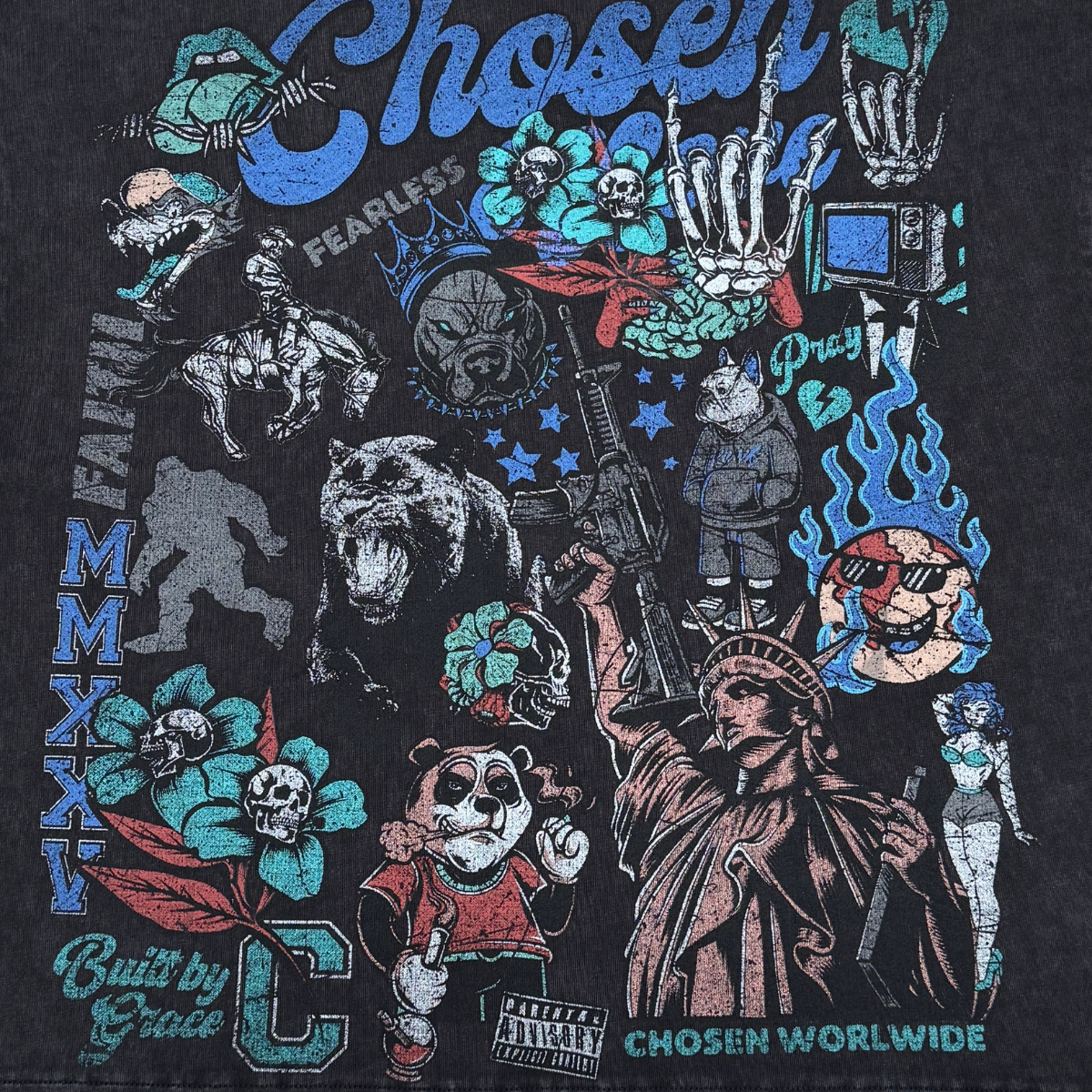 Chosen Floral Skeleton Tee by Chosen, view 5