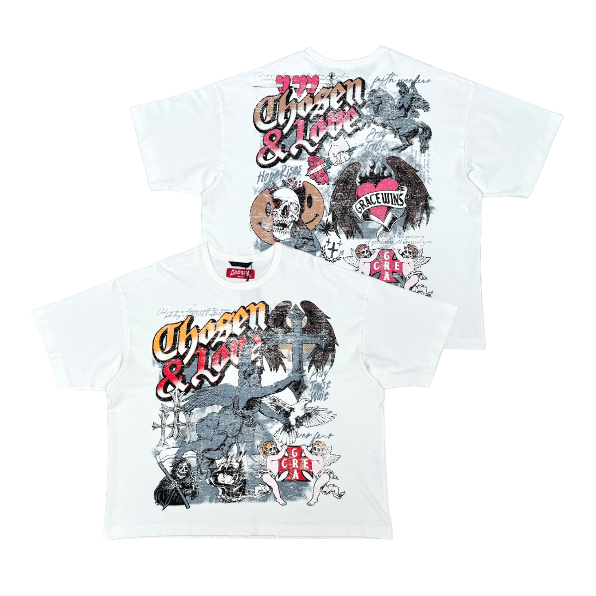 Chosen & Loved Vintage Angel Graphic Tee by Chosen, view 12
