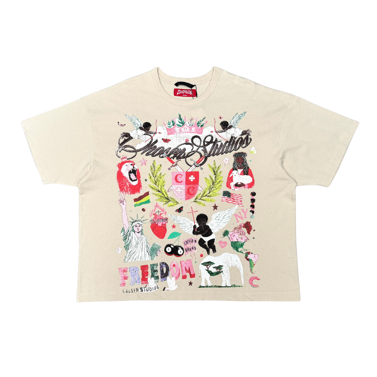 Freedom Crest Collage Tee by Chosen, view 8