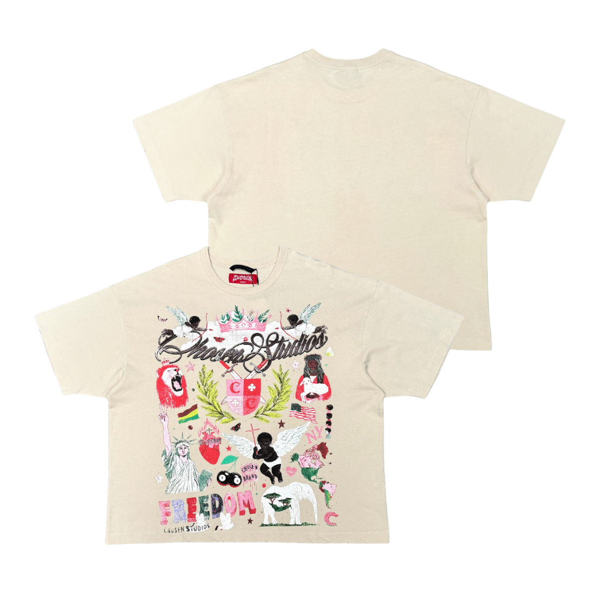 Freedom Crest Collage Tee by Chosen, view 12