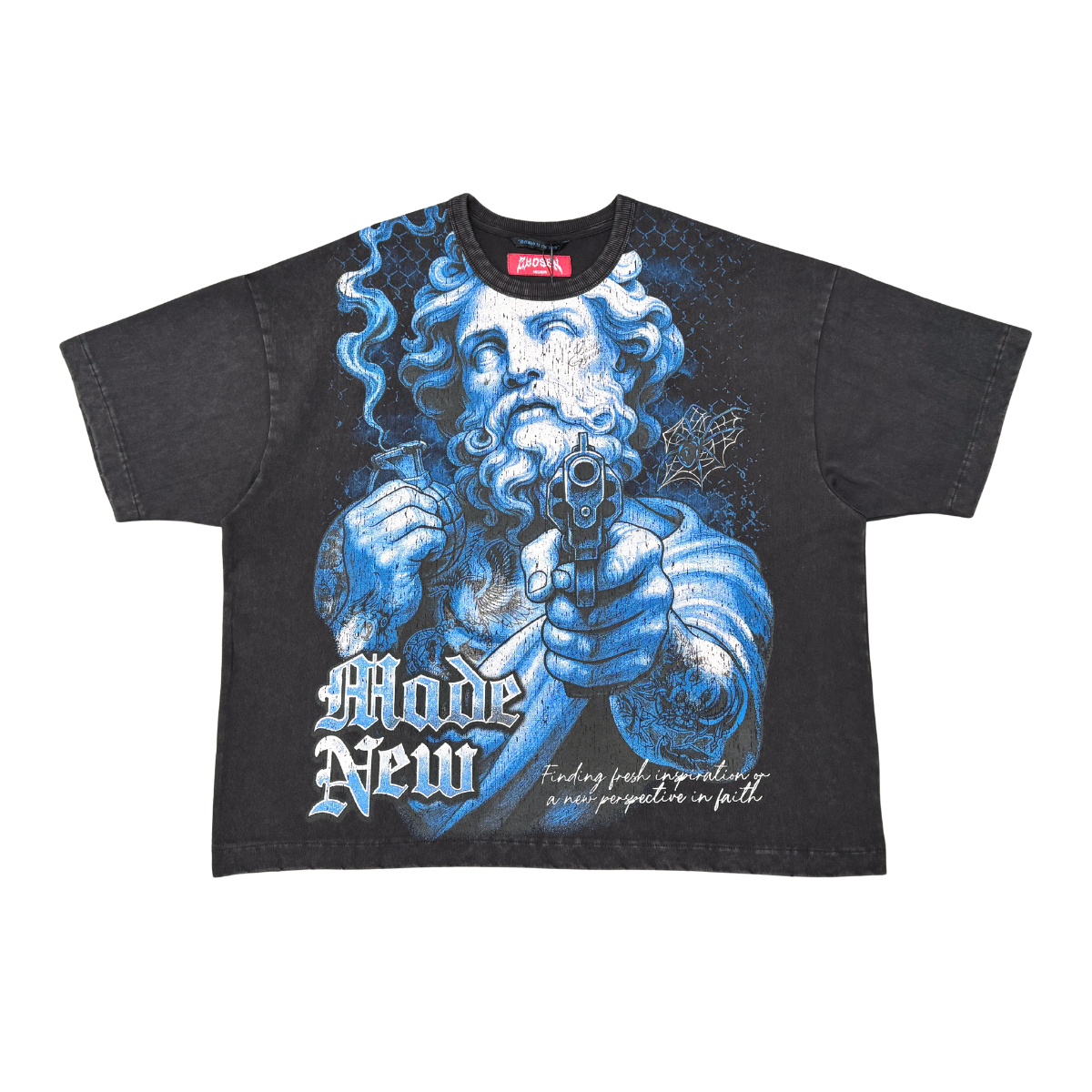 Made New Statue Graphic Tee by VIERICHEPARIS, view 3