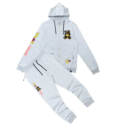 Trust No One Jogger Set - Light Heather Grey | Civilized _17