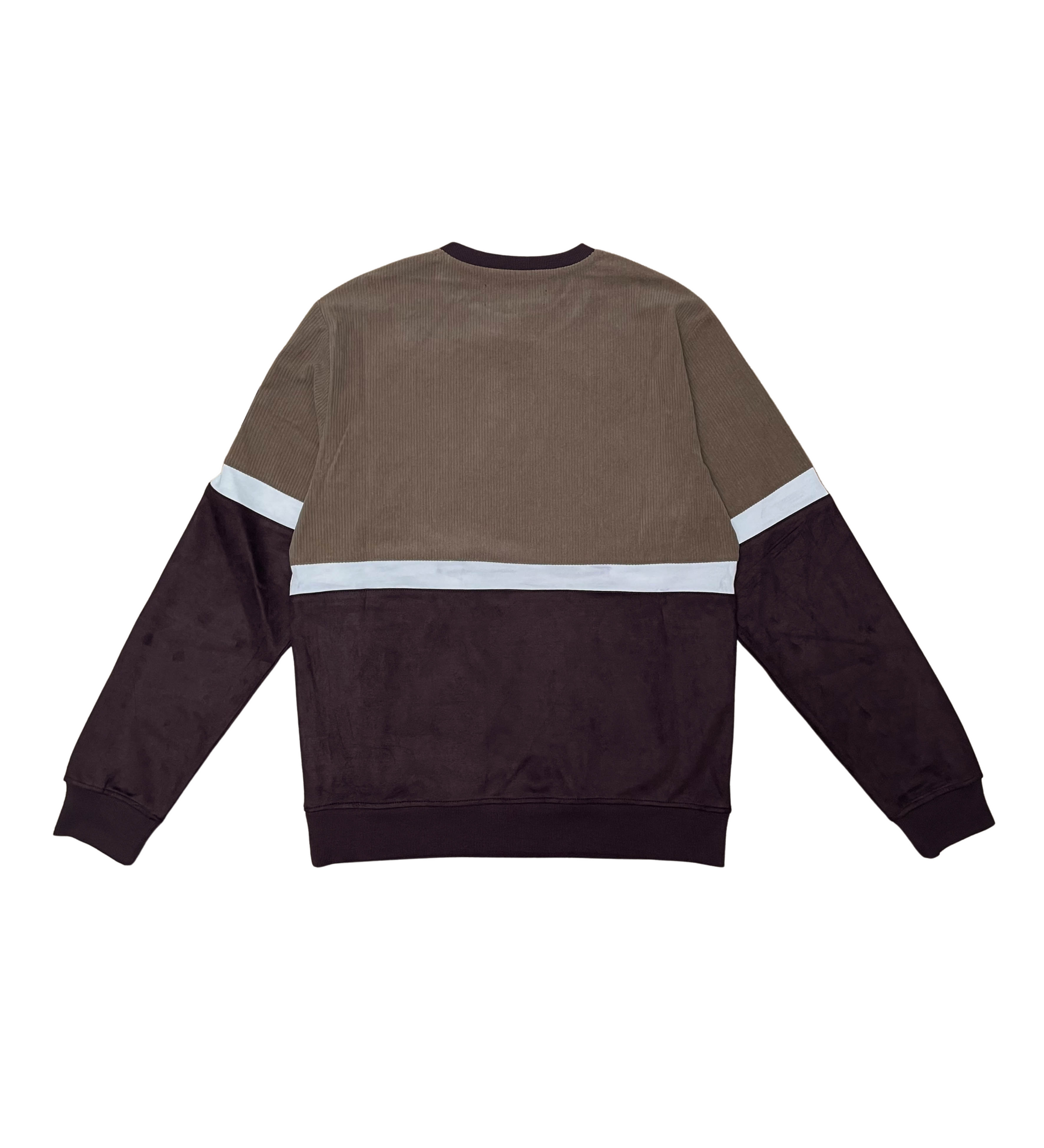 Velvet And Corduroy Mix Jogger Set - Grape | Civilized _3