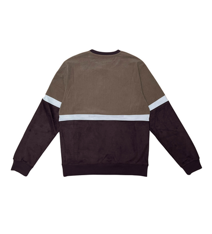 Velvet And Corduroy Mix Jogger Set - Grape | Civilized _3