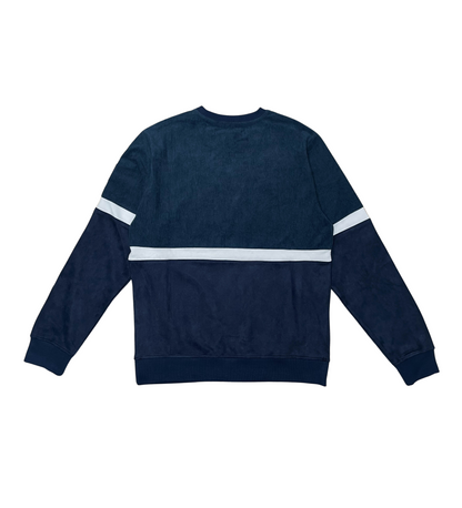 Velvet And Corduroy Mix Jogger Set - Navy | Civilized _10