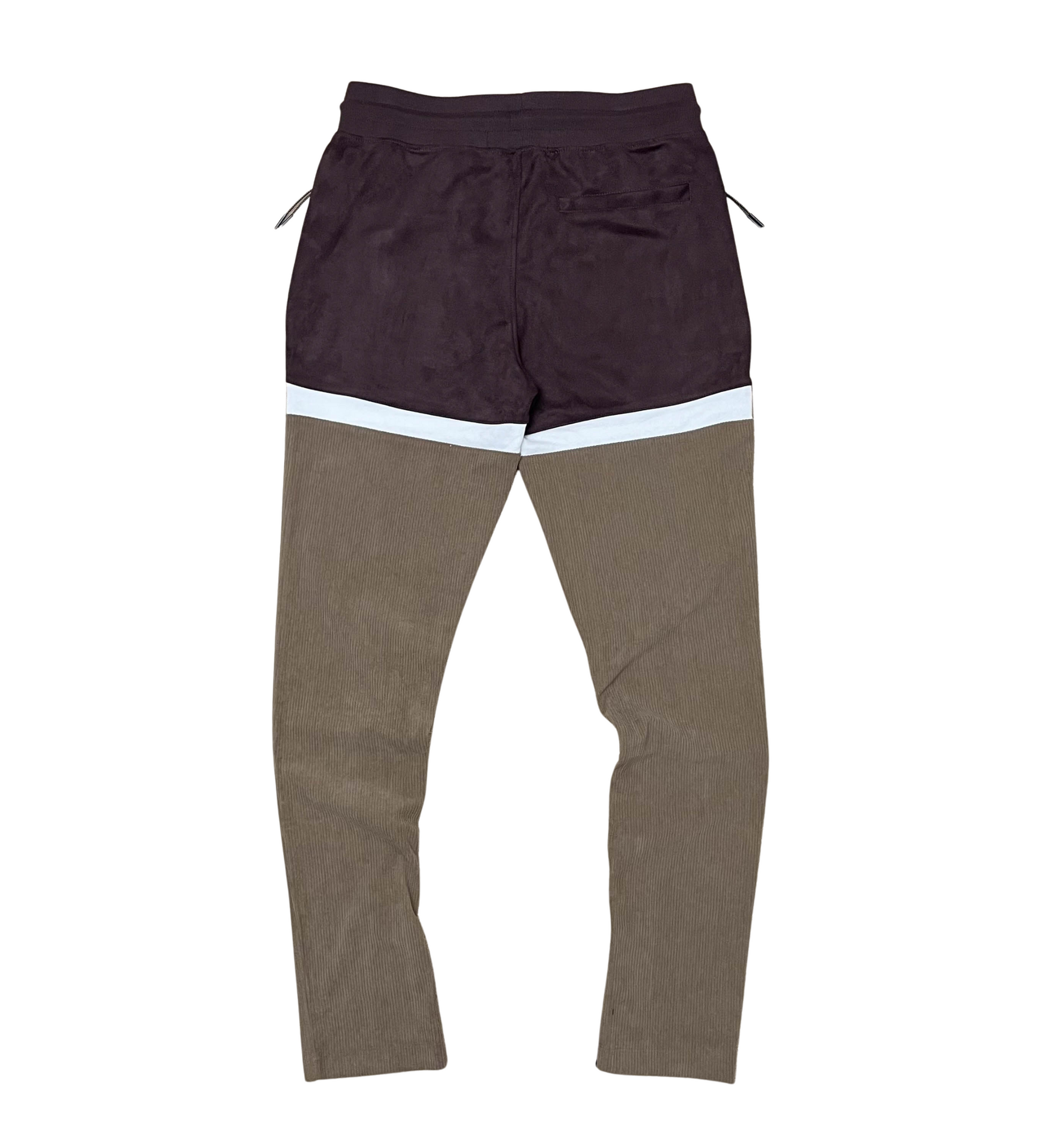 Velvet And Corduroy Mix Jogger Set - Grape | Civilized _6