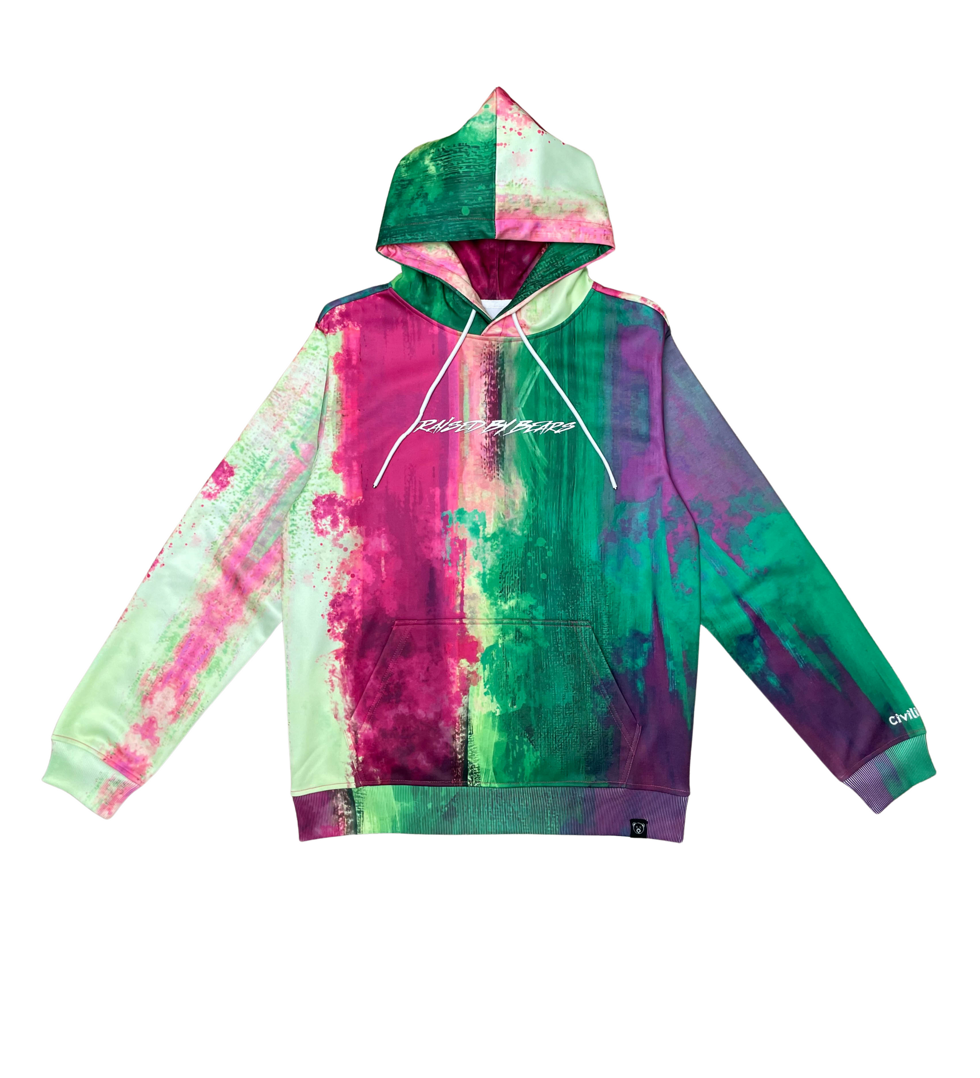 Raised By Bears Poly Tie Dye Jogger Set - Fuschia | Civilized _9