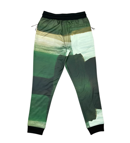Icon Embroidered Poly Jersey Jogger Set - Civilized | Green_13
