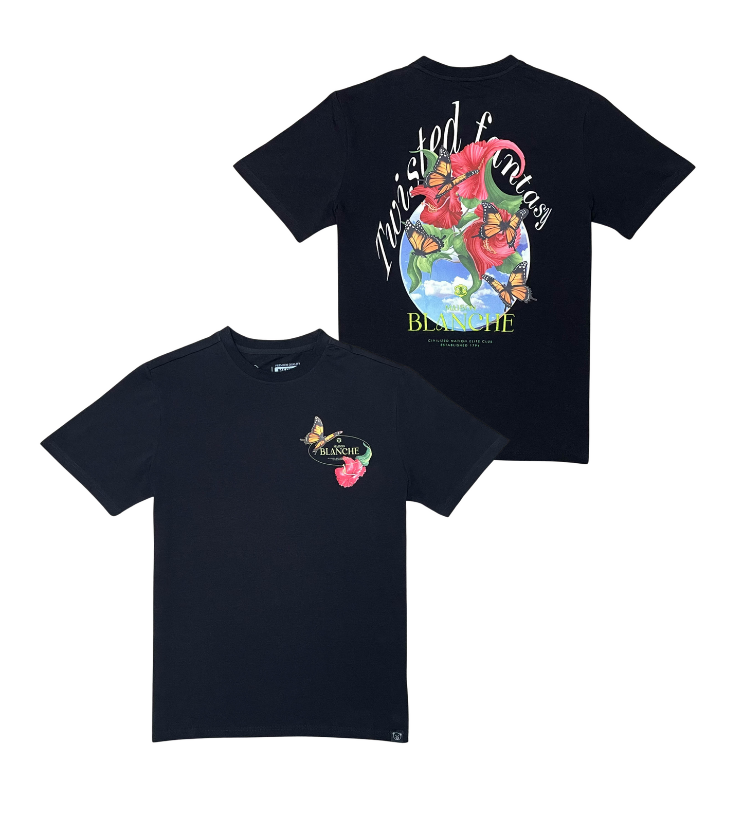 Butterfly roses tee